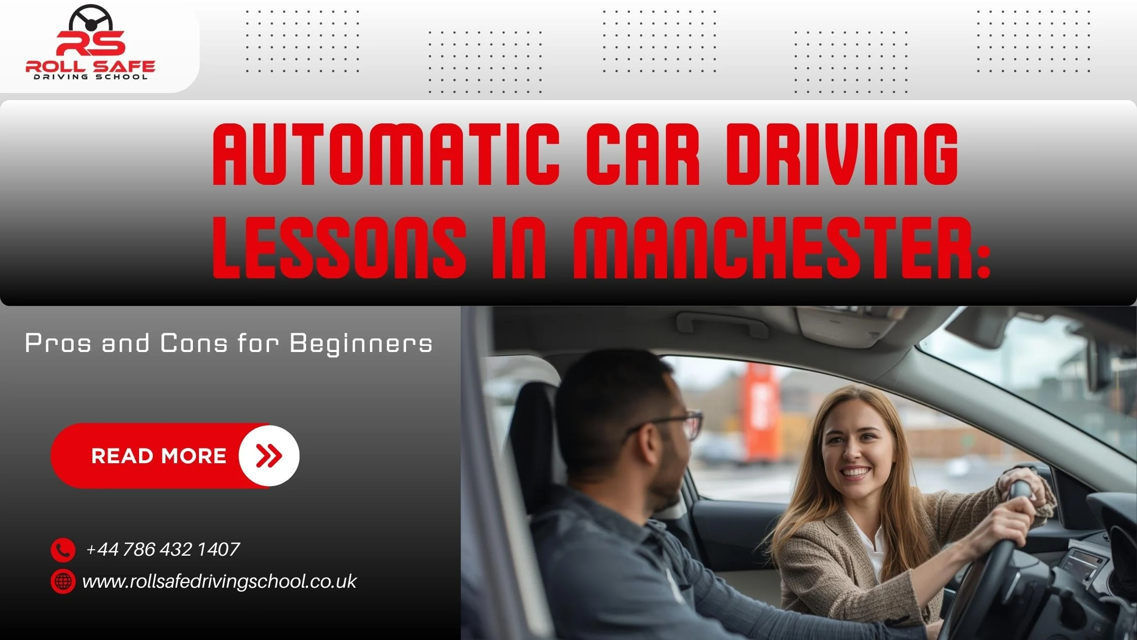 Automatic car driving lessons Manchester